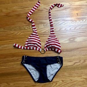 Adorable Jessica Simpson bikini small S patriotic